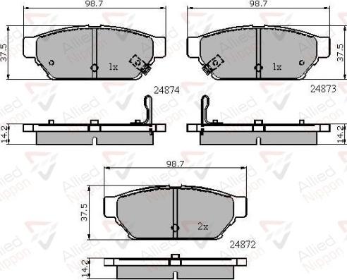 Comline ADB3405 - Set placute frana,frana disc aaoparts.ro
