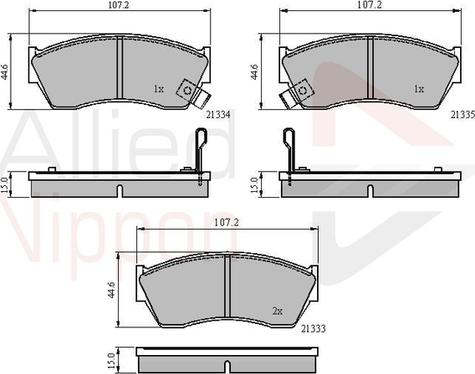 Comline ADB3518 - Set placute frana,frana disc aaoparts.ro