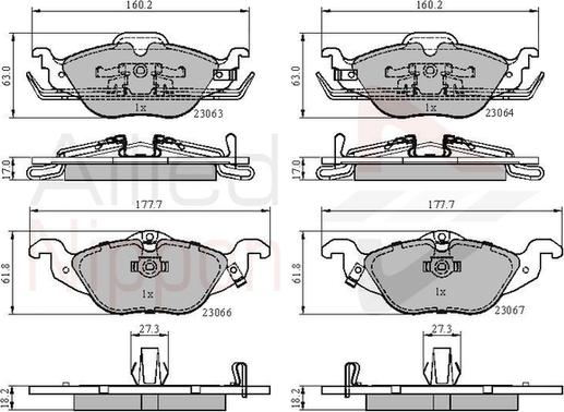 Comline ADB3584 - Set placute frana,frana disc aaoparts.ro