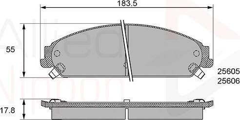Comline ADB36086 - Set placute frana,frana disc aaoparts.ro