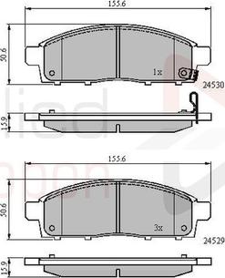 Comline ADB31584 - Set placute frana,frana disc aaoparts.ro