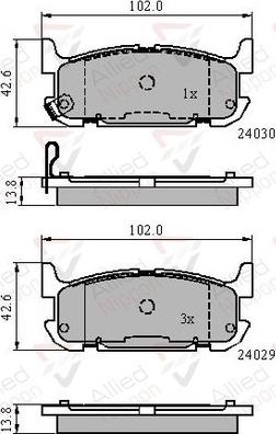 Comline ADB31521 - Set placute frana,frana disc aaoparts.ro