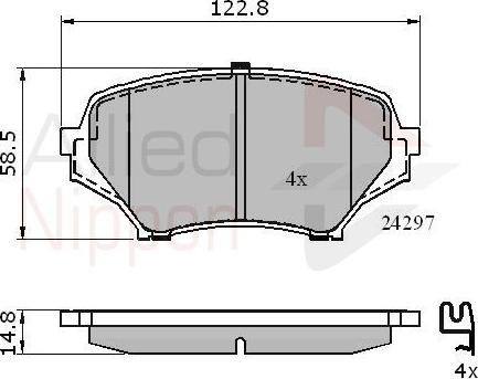 Comline ADB31631 - Set placute frana,frana disc aaoparts.ro