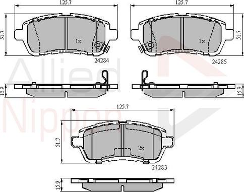 Comline ADB31620 - Set placute frana,frana disc aaoparts.ro
