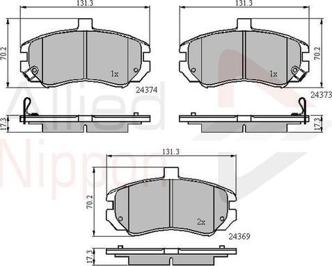 Comline ADB31197 - Set placute frana,frana disc aaoparts.ro