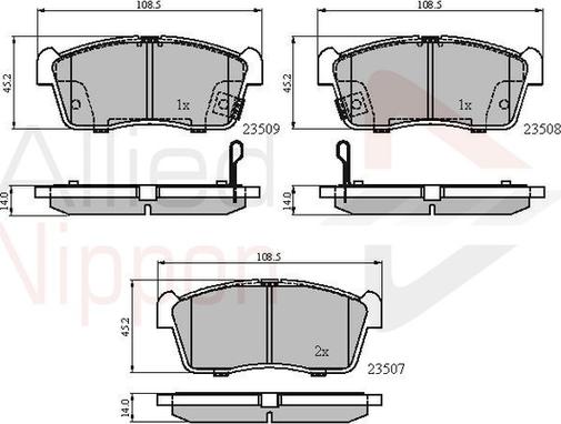 Comline ADB31113 - Set placute frana,frana disc aaoparts.ro