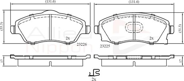 Comline ADB31112 - Set placute frana,frana disc aaoparts.ro