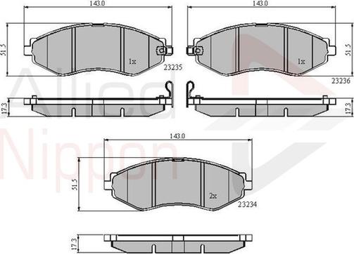 Comline ADB31188 - Set placute frana,frana disc aaoparts.ro