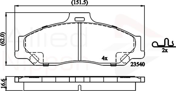 Comline ADB31245 - Set placute frana,frana disc aaoparts.ro