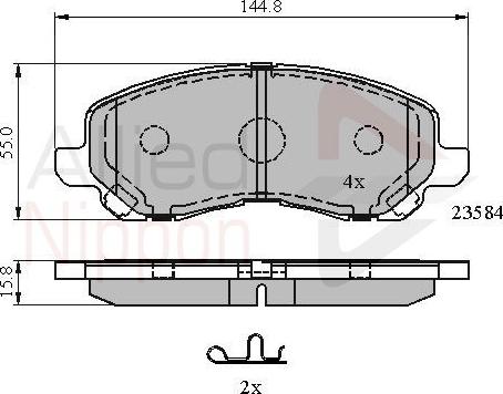 Comline ADB31256 - Set placute frana,frana disc aaoparts.ro