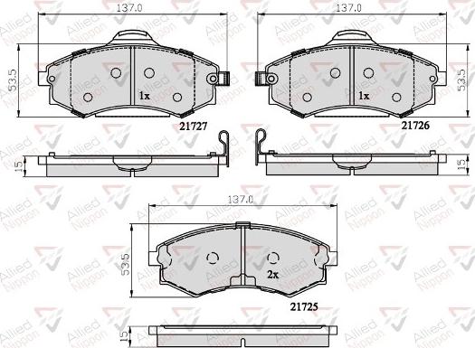 Comline ADB31741 - Set placute frana,frana disc aaoparts.ro