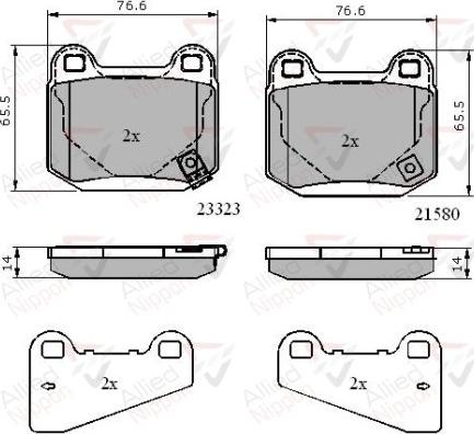 Comline ADB31755 - Set placute frana,frana disc aaoparts.ro