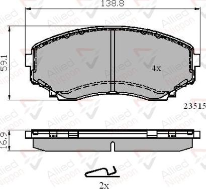 Comline ADB31732 - Set placute frana,frana disc aaoparts.ro
