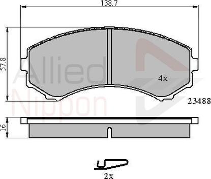 Comline ADB3172 - Set placute frana,frana disc aaoparts.ro