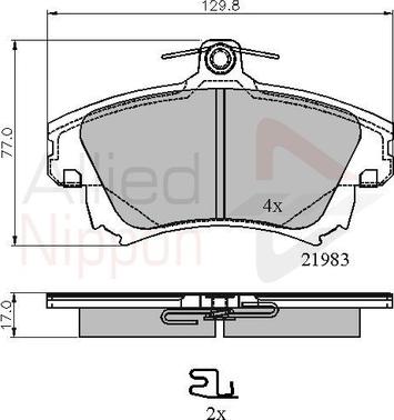 Comline ADB3813 - Set placute frana,frana disc aaoparts.ro