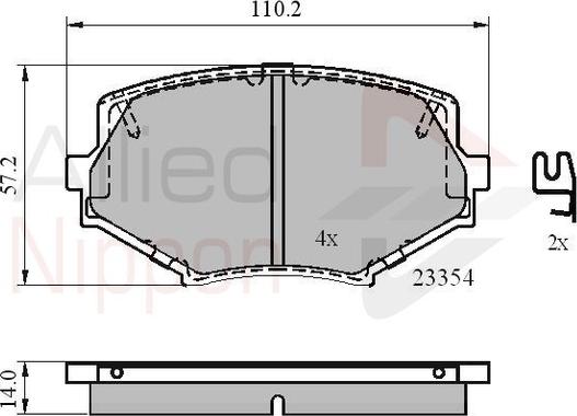 Comline ADB3820 - Set placute frana,frana disc aaoparts.ro