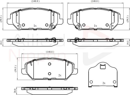 Comline ADB32409 - Set placute frana,frana disc aaoparts.ro