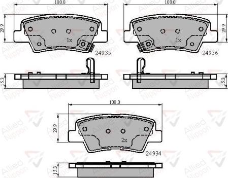 Comline ADB32023 - Set placute frana,frana disc aaoparts.ro