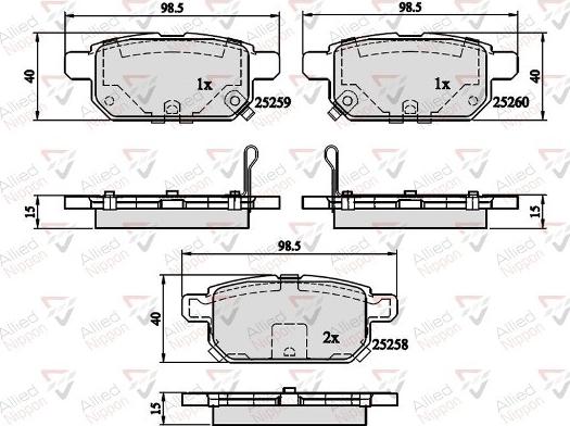 Comline ADB32128 - Set placute frana,frana disc aaoparts.ro