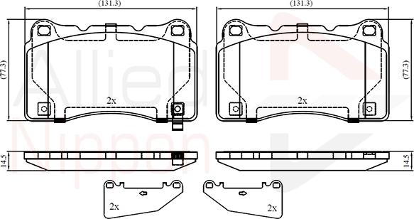 Comline ADB32859 - Set placute frana,frana disc aaoparts.ro