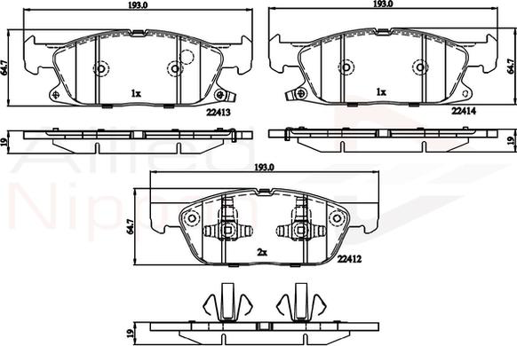 Comline ADB32310 - Set placute frana,frana disc aaoparts.ro