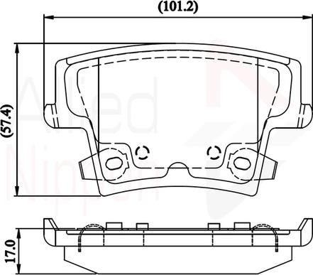 Comline ADB32216 - Set placute frana,frana disc aaoparts.ro