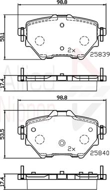 Comline ADB32234 - Set placute frana,frana disc aaoparts.ro