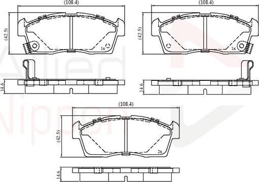 Comline ADB3793 - Set placute frana,frana disc aaoparts.ro