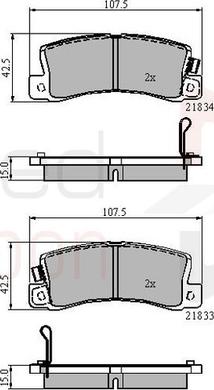 Comline ADB3747 - Set placute frana,frana disc aaoparts.ro