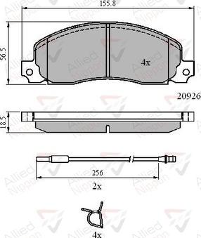 Comline ADB21048 - Set placute frana,frana disc aaoparts.ro