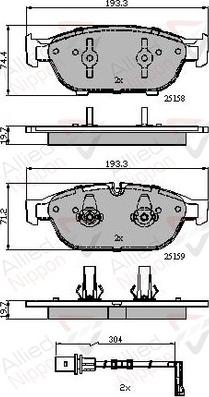 Comline ADB22120 - Set placute frana,frana disc aaoparts.ro