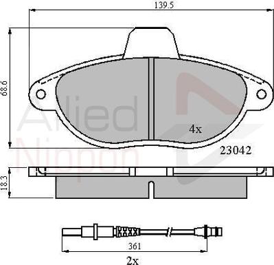 Comline ADB2714 - Set placute frana,frana disc aaoparts.ro