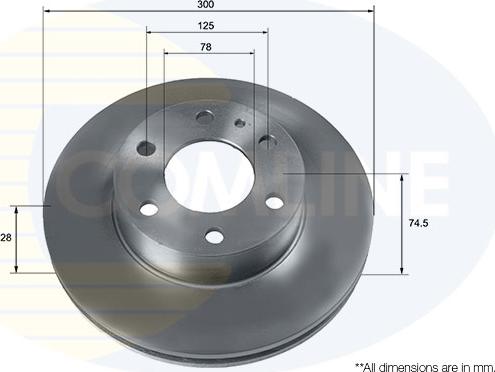 Comline ADC9087V - Disc frana aaoparts.ro