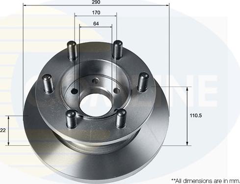 Comline ADC9128 - Disc frana aaoparts.ro