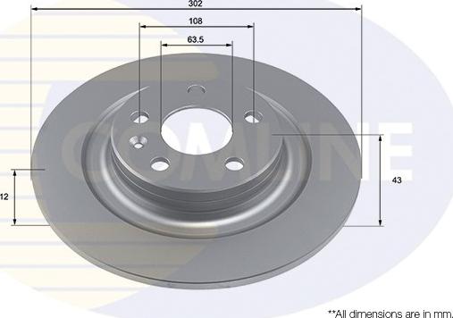 Comline ADC4056 - Disc frana aaoparts.ro