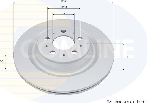 Comline ADC5115V - Disc frana aaoparts.ro