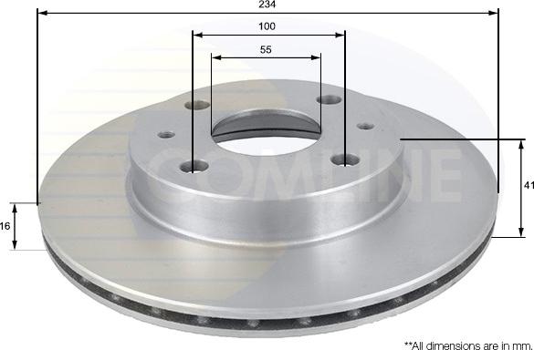 Comline ADC0612V - Disc frana aaoparts.ro
