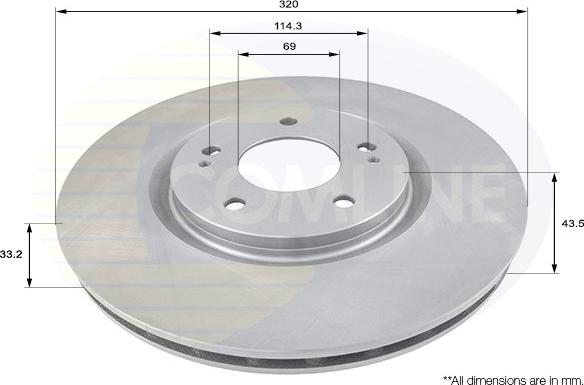 Comline ADC0357V - Disc frana aaoparts.ro