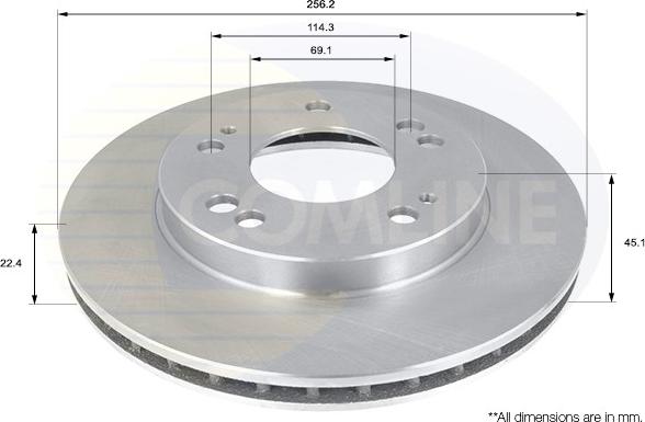 Comline ADC0366V - Disc frana aaoparts.ro