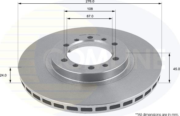 Comline ADC0336V - Disc frana aaoparts.ro