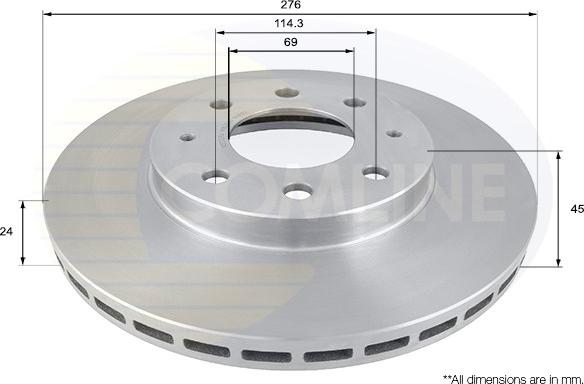 Comline ADC0326V - Disc frana aaoparts.ro