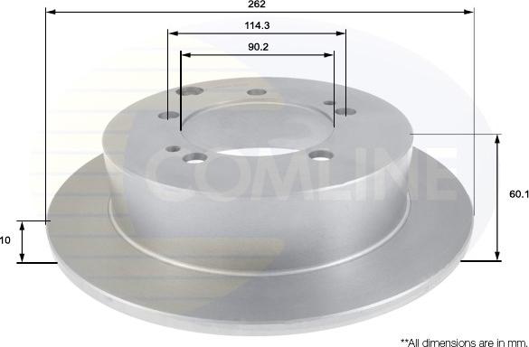 Comline ADC0371 - Disc frana aaoparts.ro