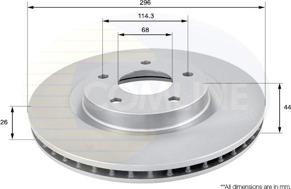 Comline ADC0274V - Disc frana aaoparts.ro