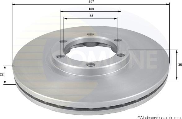 Comline ADC0702V - Disc frana aaoparts.ro