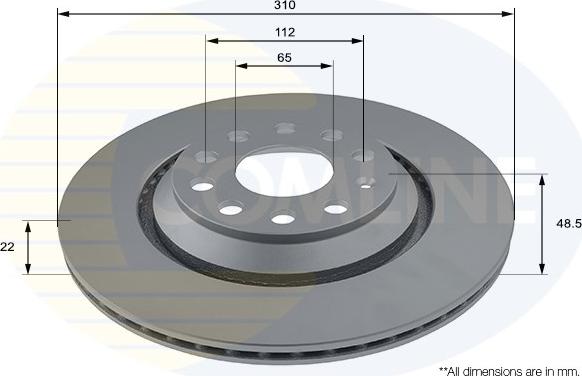 Comline ADC1493V - Disc frana aaoparts.ro