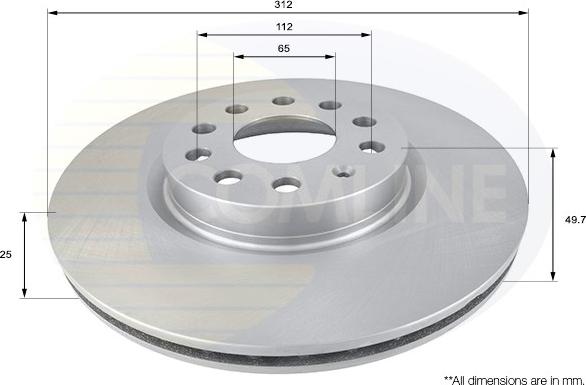 Comline ADC1449V - Disc frana aaoparts.ro