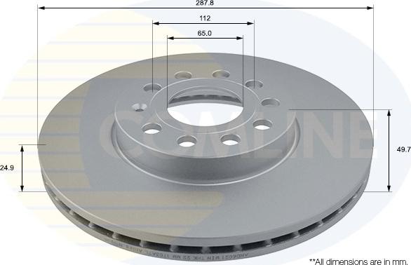 Comline ADC1455V - Disc frana aaoparts.ro