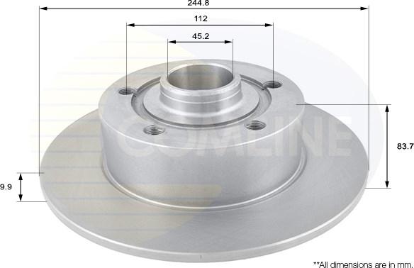 Comline ADC1419 - Disc frana aaoparts.ro