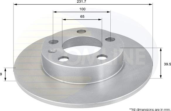 Comline ADC1414 - Disc frana aaoparts.ro