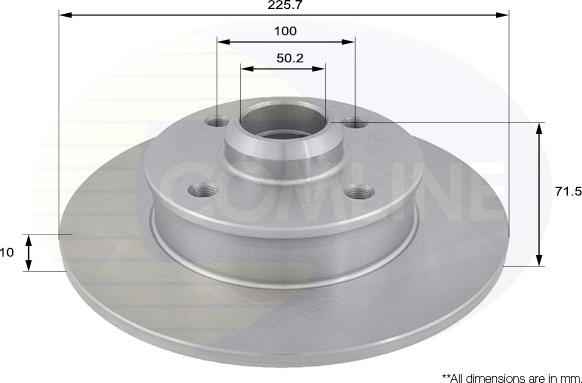 Comline ADC1416 - Disc frana aaoparts.ro